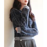 シャギー素材チェック編みニットプルオーバー | SAISON DE PAPILLON | 詳細画像30