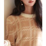 シャギー素材チェック編みニットプルオーバー | SAISON DE PAPILLON | 詳細画像12