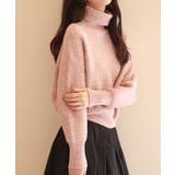 ドロップショルダータートルネックニットプルオーバー | SAISON DE PAPILLON | 詳細画像11