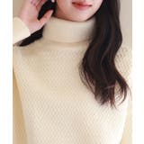ドロップショルダータートルネックニットプルオーバー | SAISON DE PAPILLON | 詳細画像23