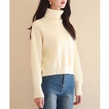 ドロップショルダータートルネックニットプルオーバー | SAISON DE PAPILLON | 詳細画像14