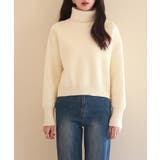 ドロップショルダータートルネックニットプルオーバー | SAISON DE PAPILLON | 詳細画像17