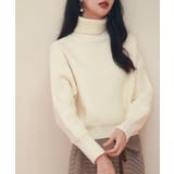 ドロップショルダータートルネックニットプルオーバー | SAISON DE PAPILLON | 詳細画像20