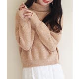 ドロップショルダータートルネックニットプルオーバー | SAISON DE PAPILLON | 詳細画像32