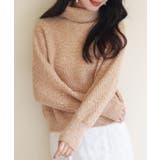 ドロップショルダータートルネックニットプルオーバー | SAISON DE PAPILLON | 詳細画像33