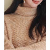 ドロップショルダータートルネックニットプルオーバー | SAISON DE PAPILLON | 詳細画像34