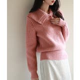 折り返し襟厚手ニットプルオーバー | SAISON DE PAPILLON | 詳細画像22