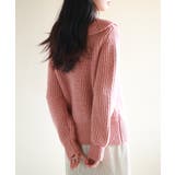 折り返し襟厚手ニットプルオーバー | SAISON DE PAPILLON | 詳細画像13