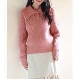 折り返し襟厚手ニットプルオーバー | SAISON DE PAPILLON | 詳細画像15