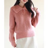 折り返し襟厚手ニットプルオーバー | SAISON DE PAPILLON | 詳細画像16