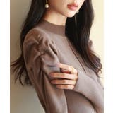 ギャザースリーブプチハイネックニットワンピース | SAISON DE PAPILLON  | 詳細画像32 
