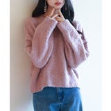 ドロップショルダーニットプルオーバー | SAISON DE PAPILLON | 詳細画像5