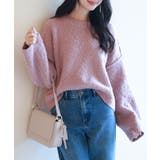 ドロップショルダーニットプルオーバー | SAISON DE PAPILLON | 詳細画像7