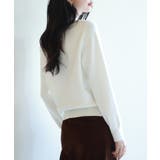 リボンハイゲージ編みニットプルオーバー | SAISON DE PAPILLON  | 詳細画像4 