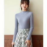 メロウ仕立てプチハイネックリブニットプルオーバー | SAISON DE PAPILLON | 詳細画像22