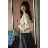 パールビジュー付きボリュームスリーブニットカーディガン | SAISON DE PAPILLON  | 詳細画像40 