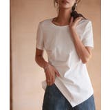 デザインスリットTシャツカットソー | SAISON DE PAPILLON  | 詳細画像17 
