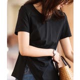 デザインスリットTシャツカットソー | SAISON DE PAPILLON  | 詳細画像11 