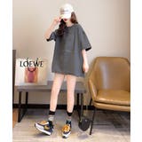 Y2K オーバーサイズシルエットエンボスロゴTシャツ 韓国ファッション | SEU | 詳細画像12