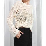 アイレット編みサマーニットプルオーバー ゆったり 涼しげ | SEU | 詳細画像32