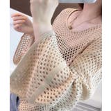 アイレット編みサマーニットプルオーバー ゆったり 涼しげ | SEU | 詳細画像14