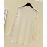 アイレット編みサマーニットプルオーバー ゆったり 涼しげ | SEU | 詳細画像9