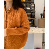 ボタン開閉可能!ケーブル編みニットカーディガン ゆったり ニットカーディガン | SEU | 詳細画像15