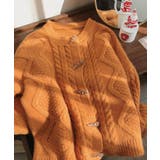ボタン開閉可能!ケーブル編みニットカーディガン ゆったり ニットカーディガン | SEU | 詳細画像16