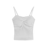 立体カップ付きギャザーブラキャミソール 見せるインナー 美胸効果 | SEU | 詳細画像32