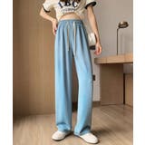 ワイドパンツ セミワイドパンツ シワなりにくい | SEU | 詳細画像29