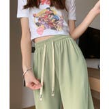 ワイドパンツ セミワイドパンツ シワなりにくい | SEU | 詳細画像25