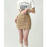 サイドスリットデニムミニスカートパンツ スカート風 デニムショートパンツ | SEU | 詳細画像21