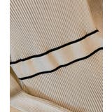 バイカラーパイピングラップニットワンピース 細身 秋冬 | SEU | 詳細画像32 