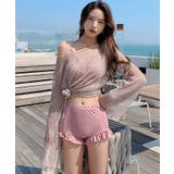 シースルートップス付き3点セット水着 ビーチウェア スイムウェア | SEU | 詳細画像19 