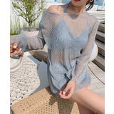 シースルートップス付き3点セット水着 ビーチウェア スイムウェア | SEU | 詳細画像6 