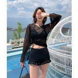 シースルートップス付き3点セット水着 ビーチウェア スイムウェア | SEU | 詳細画像37 