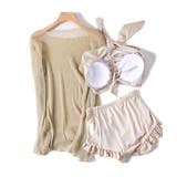 シースルートップス付き3点セット水着 ビーチウェア スイムウェア | SEU | 詳細画像40 