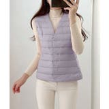 Vネックにもできるダウンベスト インナーベスト ダウンアウター | SEU | 詳細画像28