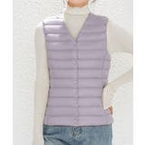 Vネックにもできるダウンベスト インナーベスト ダウンアウター | SEU | 詳細画像29