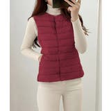 Vネックにもできるダウンベスト インナーベスト ダウンアウター | SEU | 詳細画像26