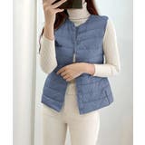 Vネックにもできるダウンベスト インナーベスト ダウンアウター | SEU | 詳細画像13