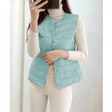 Vネックにもできるダウンベスト インナーベスト ダウンアウター | SEU | 詳細画像30