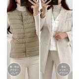 Vネックにもできるダウンベスト インナーベスト ダウンアウター | SEU | 詳細画像36