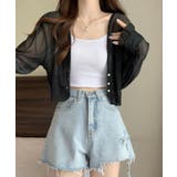 パール装飾ボタンショート丈シアーカーディガン【SHOPLIST限定 新作 春 | SEU | 詳細画像14 