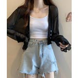 パール装飾ボタンショート丈シアーカーディガン【SHOPLIST限定 新作 春 | SEU | 詳細画像15 