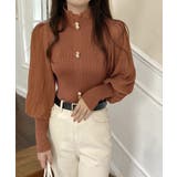 異素材ドッキングブラス バルーン袖 リブニットトップス | SEU | 詳細画像35