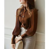 異素材ドッキングブラス バルーン袖 リブニットトップス | SEU | 詳細画像40