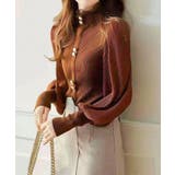 異素材ドッキングブラス バルーン袖 リブニットトップス | SEU | 詳細画像39