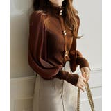 異素材ドッキングブラス バルーン袖 リブニットトップス | SEU | 詳細画像41