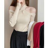 ホルターネック肩出しニットトップス | SEU | 詳細画像3